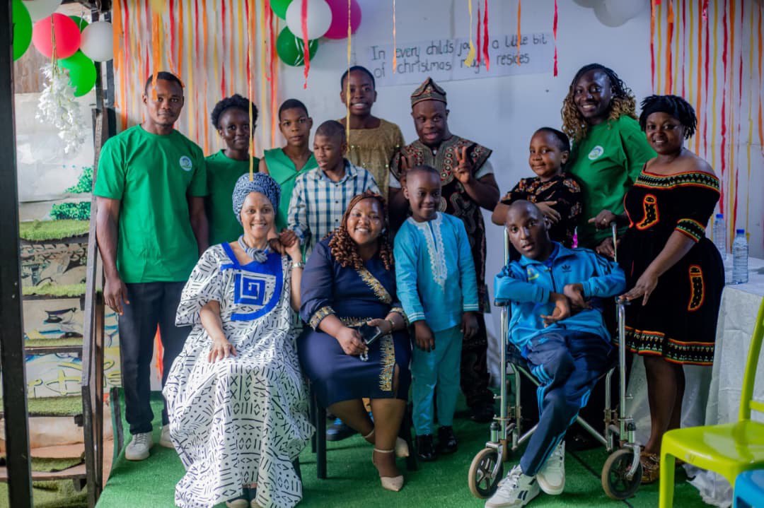 Community members enjoying the Christmas festivities